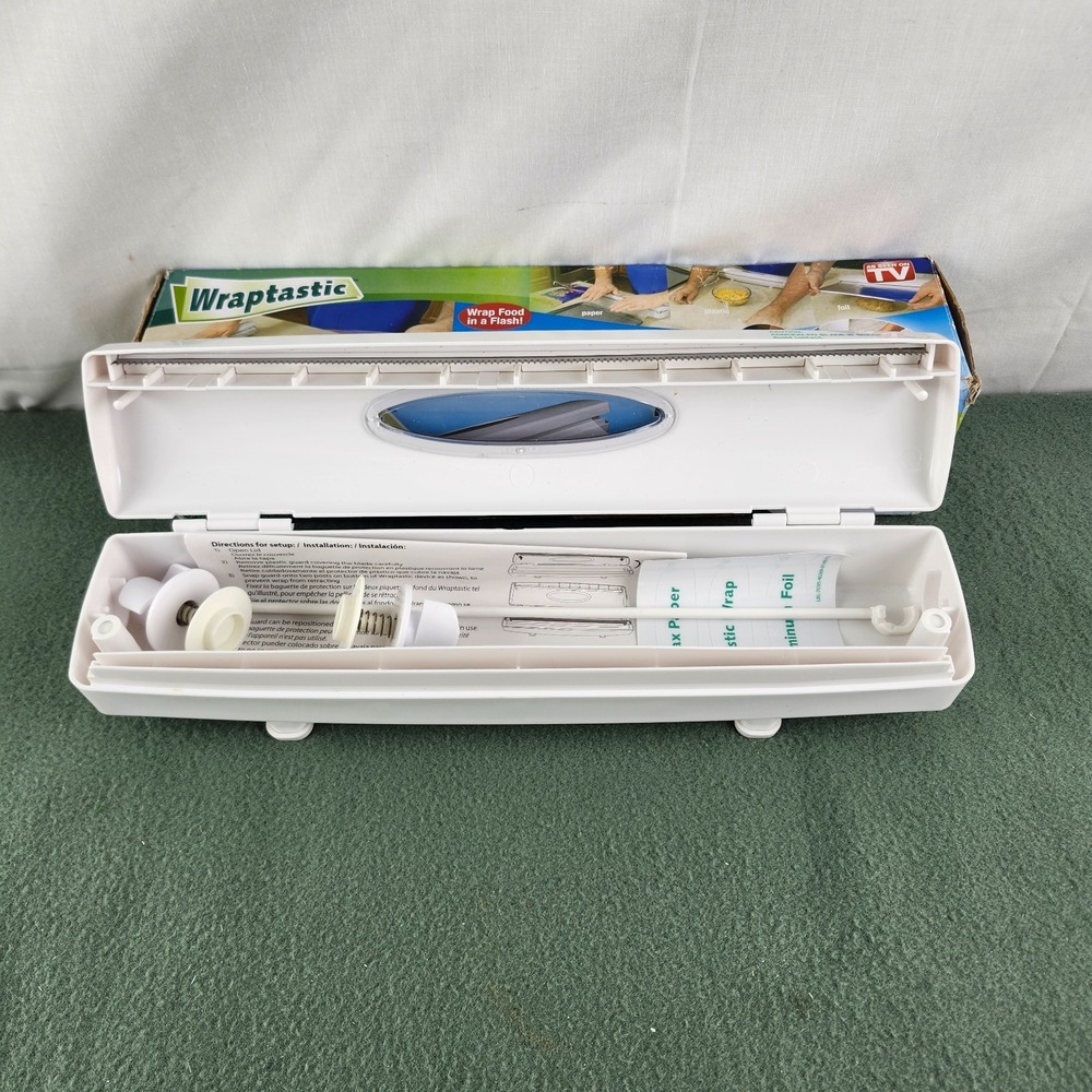 Hampton Direct Wraptastic Plastic Wrap Aluminum Foil Wax Paper Dispenser